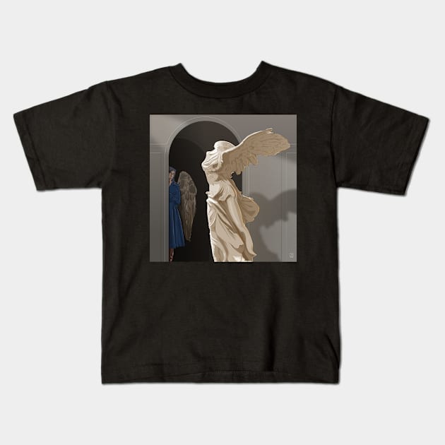 Winged Victory Kids T-Shirt by HendricksonDraw